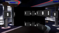 Virtual Set Studio 155 for 4K is a Virtual Set Studio with monitors.