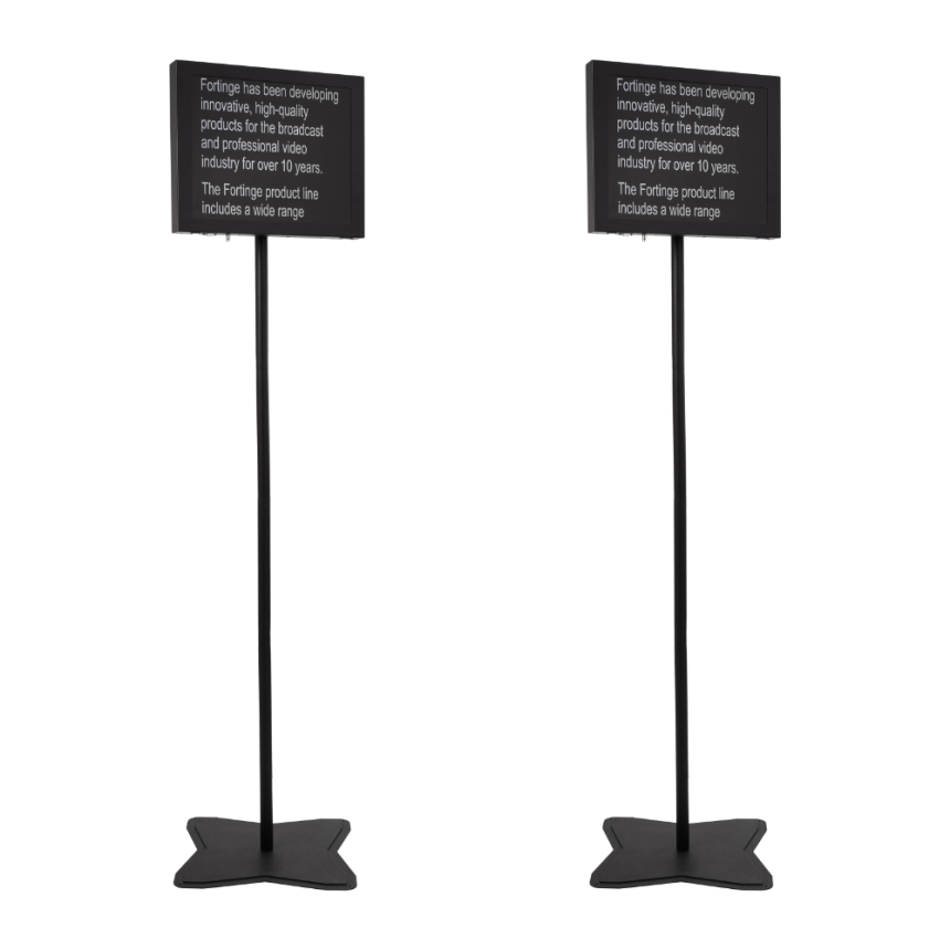 Fortinge PROM 15 D 15 Dual Meeting Prompter Set With HDMI Composite Fortinge prom 15 d 15 dual meeting prompter set with hdmi composite